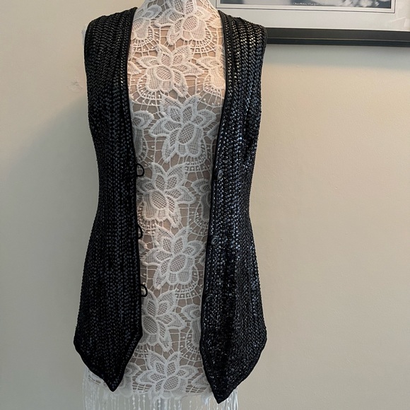 Silk sequin vest size M - Picture 5 of 14